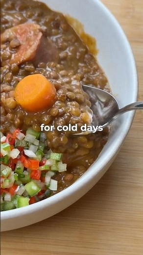 Spanish lentil stew that even beginners can't mess up #easyrecipe #cooking #spanish