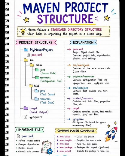 Maven Project Structure Explained Simply | Java & Selenium #softwaretesting #shorts #selenium #qa