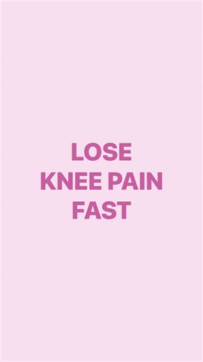 Lose Knee Pain Fast in Just 3 Minutes!