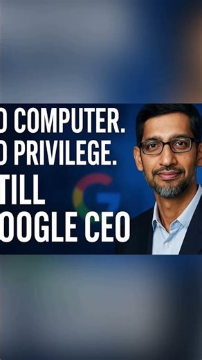 From Chennai to Google CEO 🌍 Sundar Pichai Success Story | Hard Work Never Fails | #shorts
