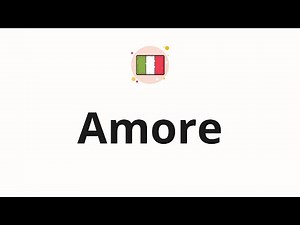How to pronounce Amore