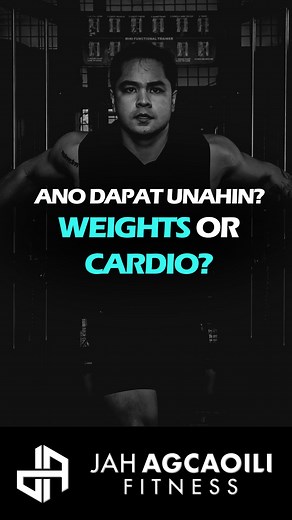 Ano uunahin kapag nagtraining - Cardio or Weights? Fitness educator explained. One big factor sa training natin is yung fatigue. If umabot ka sa fatigue threshold mo agad by just doing cardio before weights, expect mo na hindi mo mamaximize ang weight training performances mo. And vice versa. You get the most out of your workouts kapag hindi kapa pagod. Ready ang katawan mo to face training demands at magadapt specifically overtime. Dahil once excessively reaching na tayo sa training kahit peak 
