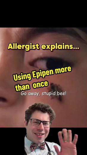 How many doses of epinephrine are in an EpiPen? Can you reuse an EpiPen? For general educational purposes only. #allergies #medication #tiktokdoc #learnontiktok