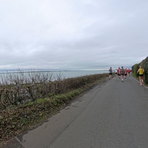 Gosport Half Marathon 2025 This is the last 3.5 miles of the course—the final stretch. If you've got any energy left, this is the time to give it your all and push for home. This was my fourth time taking part in the Gosport Half Marathon, and although I recorded my slowest time yet, it doesn’t matter because I’m just grateful to have participated this year after overcoming two years of injuries. I set a target of 1 hour 40 minutes, which was my predicted time based on data from both Garmin and 