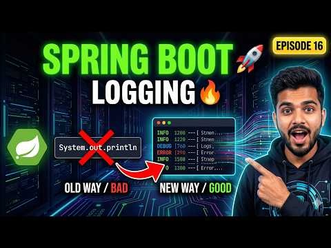 Spring Boot Episode 16 🚀 | Logging Implementation (Debug Like a Pro)