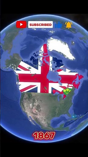 The flag of Canada 🇨🇦 from its founding to the present day