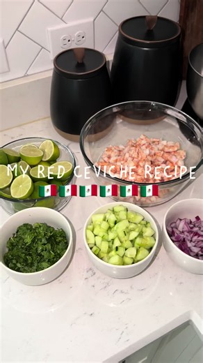 Red Ceviche with Cooked Shrimp Recipe