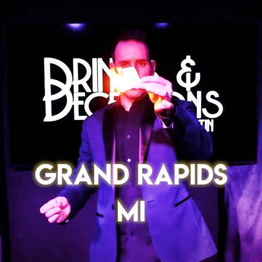 Michigan's Most Magical Night Out! Award-winning magician Daniel Martin debut’s the hit show Drinks & Deceptions at the JW Marriott downtown Grand Rapids this October! Inside an intimate showroom you will experience magic unlike anything else. Get Early Access to tickets 1 hour before the public on Fri. October 3rd at 11:00 AM. Sign up now as tickets sell quickly. Performances begin October 24 & 25th. Tickets from $59 (18 only). https://www.DrinksandDeceptionsGR.com/ | Daniel Martin