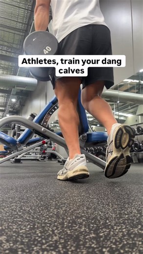 Trav | Faith + Running on Instagram: "If your sport involves running (which is nearly every sport), your calves are constantly under load. They play a huge role in force production, shock absorption, and how efficiently you move. Ignoring them doesn’t just limit performance, it increases injury risk. Achilles issues, shin splints, foot pain, sloppy mechanics. Train them. Strong calves aren’t optional, they’re foundational for speed and durability."