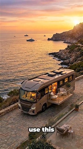 This Motorhome Has a Hidden Balcony… 😳🚐