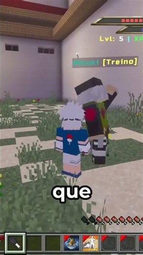 Iruka taught me how to parry at the Ninja Academy in Minecraft. #minecraft #minecraftmods #naruto