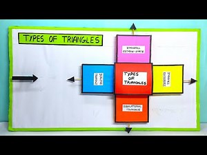 type of triangles model - maths working model - tlm - diy - simple and easy | craftpiller