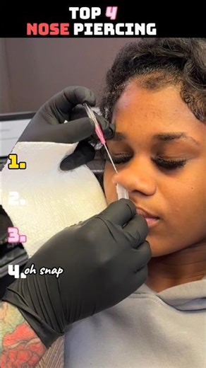 Top 4 crazy nose piercings fails (part 2) #piercing #top4 #us #rankingvideos