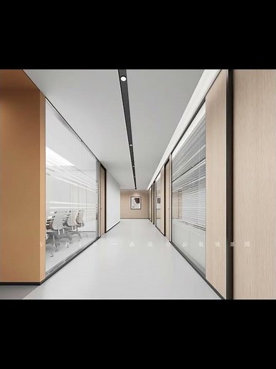 现代简约风格带企业展厅的办公空间设计案例 #interiordesign #officedesign #rendering #commercialdesign