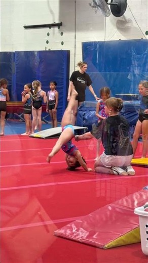 #gymnastics Watching Chloe Practice Her Bridge Kickover Step by Step.