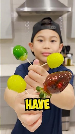 Jolly Rancher Fruits 🍉 Tanghulu Homemade Snack! #shorts #food #kavenadventures