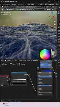 Realistic Ocean in Blender 🌊 | #blender3d #oceanwaves #shorts #cgi #3danimation #begginers #foam