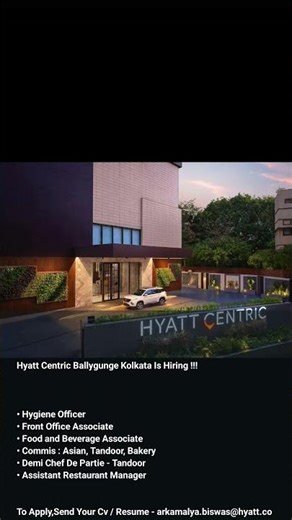 Hyatt Centric Ballygunge Kolkata #hoteljobs #realestate #hotelmanagment #luxuryhotel #realestatei