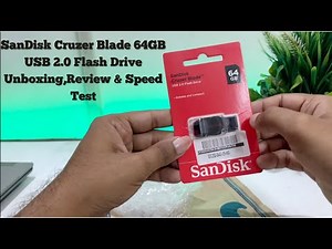 SanDisk Cruzer Blade 64GB USB 2.0 Flash Drive Unboxing and Review in Hindi | Best 64 GB Pendrive