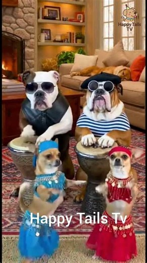 The Ultimate Dog Band! 🥁 Cool Bulldogs & Belly Dancing Chihuahuas 💃