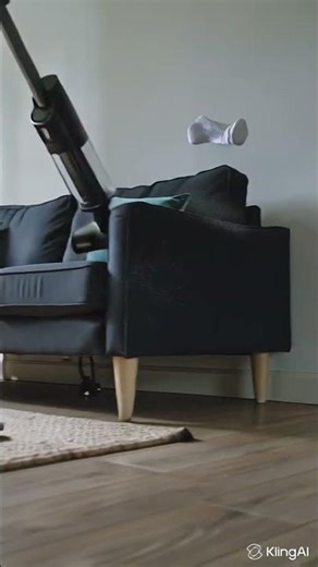 Sock escapes from vacuum cleaner