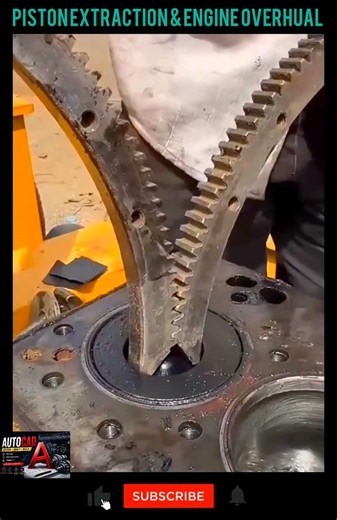 Piston Extraction & Complete Engine Overhaul Process | Heavy Diesel Engine Repair #shorts