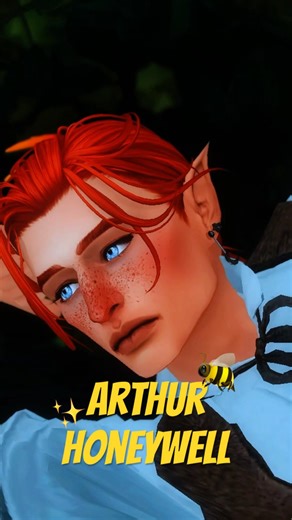 making more fantasy sims in CAS Arthur Honeyswell 🐝✨ | Sims 4 CAS #sims4cc #maxismatch