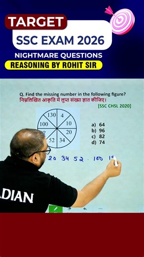 🔥MISSING NUMBER | SSC EXAMS 2026 | REASONING BY ROHIT SIR #ssc #ssccgl #radianmensa