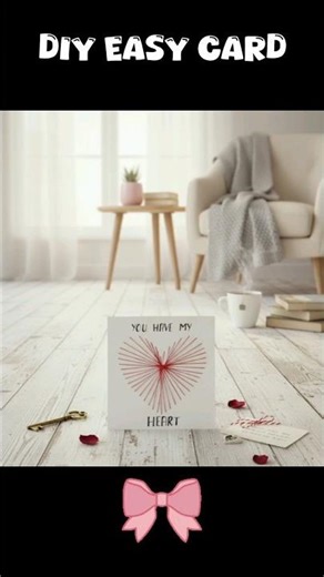 Simple DIY Heart Card 💌| Easy Craft Idea #shorts
