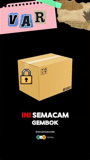 Kita akan coba menelaah variabel dalam analogi sebuah objek harian!! JAVA DALAM 23 detik - Variabel