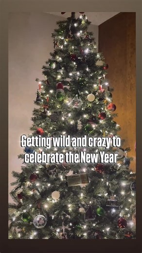 Digging Up The Duggars Podcast on Instagram: "The multi colored lights means “party mode” for our Christmas tree🪩🍾💃🏻🕺🏻🎄"