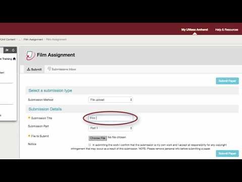 Submitting a Turnitin Assignment in Blackboard Learn
