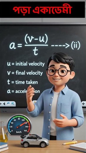 Acceleration of a Particle or Vehicle | Motion | Physics #shorts #poraacademy #education