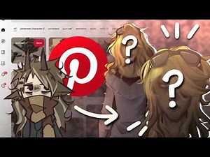 PINTEREST DESIGNS MY CHARACTER | making a vampire oc (full character design process)