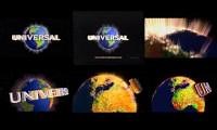 Mix of 6 videos from youtube : Universal Pictures logo (1997-2012) Comparison