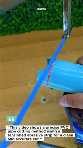 Clean PVC Pipe Cutting Trick #DIY #ToolHack #Engineering