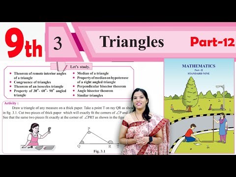 9th Maths 2 Geometry | Triangles | Chapter 3 | Part -12 | Maharashtra Board