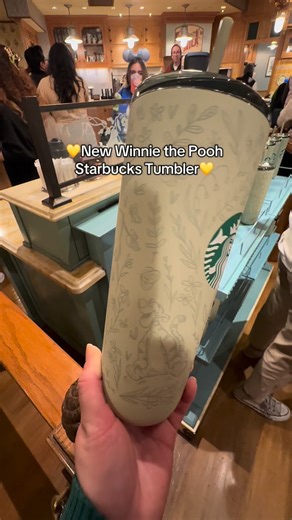 Disney Magic Key on Instagram: "New Winnie the Pooh Starbucks Tumbler 🤩💛 : Available message to order 💌 : #starbucks #winniethepooh #tumbler #disneyland #disneymerch"