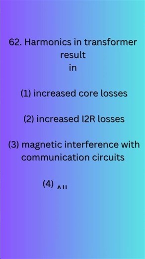 Electrical MCQ Questions #Electrical #Shorts