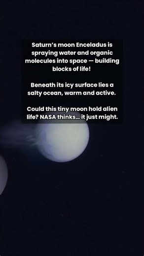 Enceladus: Saturn’s Moon That Might Be Alive 🌊🪐