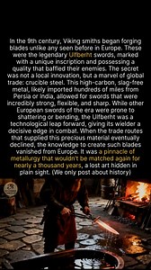 Viking Ulfberht swords were forged with advanced steel from the East, a lost art for 1000 years. #history #vikings #medieval #archaeology | Mysteries Knowledge