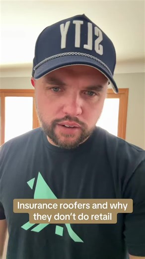 This is why most roofing contractors who only focus on insurance work do not do retail roofing #roofing #roofingbusiness #roofingcontractors