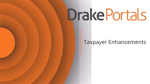 Portals - Taxpayer Enhancements