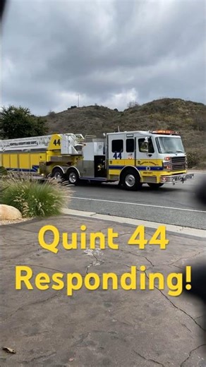 VCFD Quint 44 ( Q44 ) Responding to a Traffic Collision! #shorts #vcfd