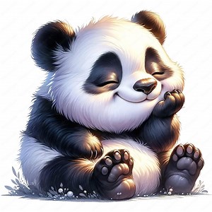 Cute Panda Clipart Bundle | Nursery Art Printables (digital Download) - Etsy