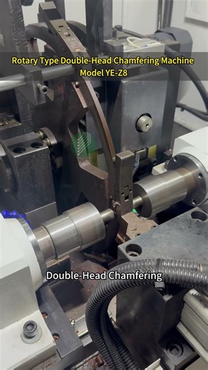 Rotary CNC Chamfering Machine Precision Edge Finishing #factory #chamfering #machine #automation
