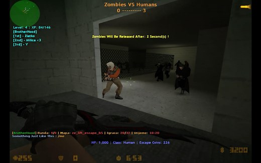 【CS1.6僵尸逃跑】电梯逃生