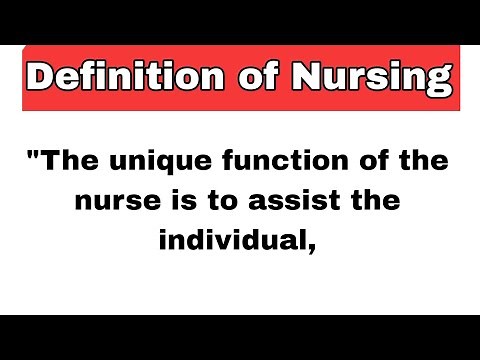 Definition of Nursing. Must know. TheBestNurses