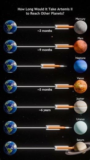How Long Would It Take Artemis II to Reach Other Planets?