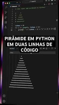 Domine o Loop 'For' Criando Essa Pirâmide no Python